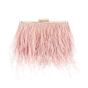 Olga Estelle Feather Clutch